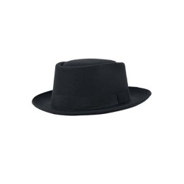 Customized crimping small top hat, personal design flat top British gentleman small top hat, top hat manufacturer pork pie hat heisenberg hat SKHA019 Customized crimping small top hat, personal design flat top British gentleman small top hat, top hat manufacturer pork pie hat heisenberg hat SKHA019
